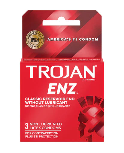 TROJAN | ENZ NON LUBRICATED | 3 CT PER PACK | 6 PACK SET