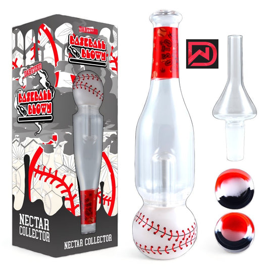 Baseball Blown Glass Nectar Collector | 1CT