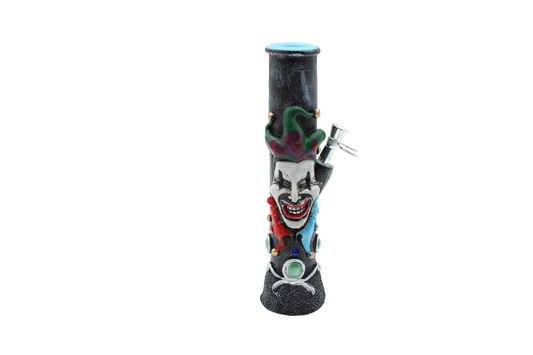 10" CLAY CLOWN FACE | WATER PIPE