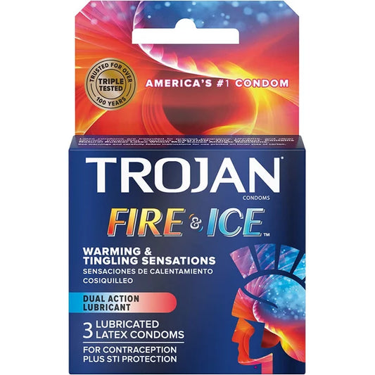 TROJAN | FIRE & ICE | 3 CT PER PACK | 6 PACK SET
