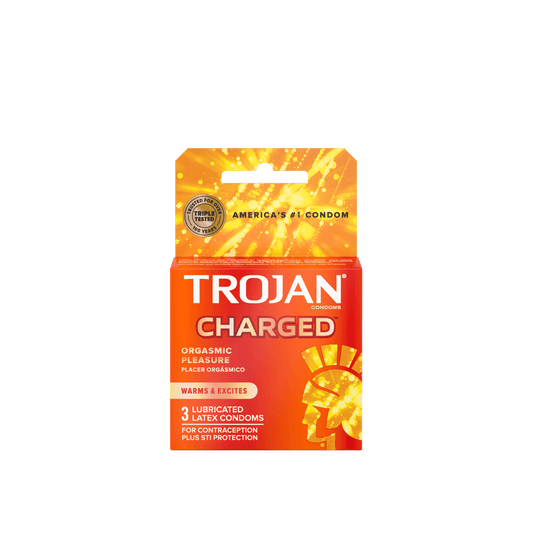 TROJAN | CHARGED | 3 CT PER PACK | 6 PACK SET