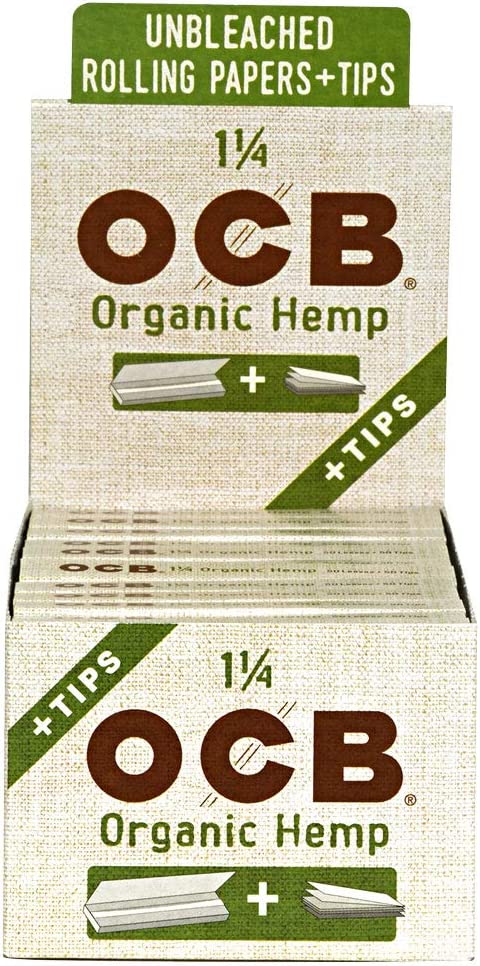 ORGANIC HEMP | ROLLING PAPERS + TIPS | 1 1/4 SIZE