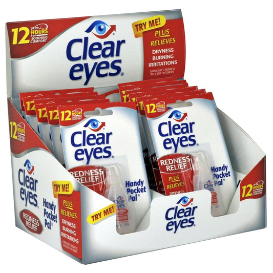 CLEAR EYES DROPS - 12CT