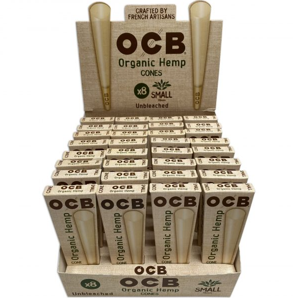 OCB ORGANIC HEMP CONES | SMALL 78MM | 32 X 8