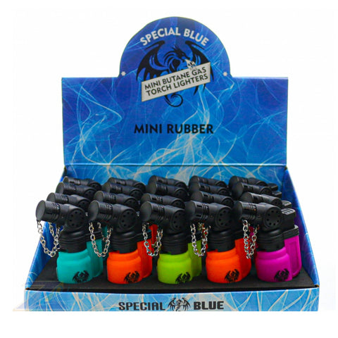 SPECIAL BLUE MINI TORCH LIGHTERS 20 COUNT