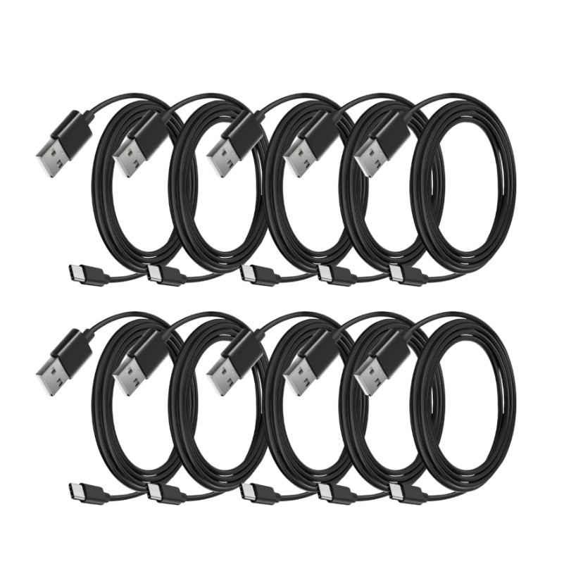 TYPE C CABLE 10 COUNT | BLACK - NO BOX