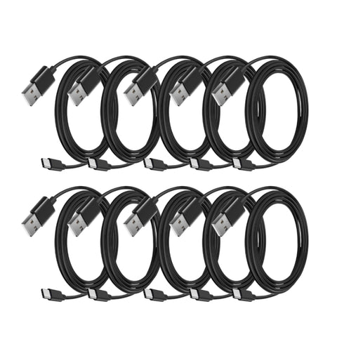 TYPE C CABLE 10 COUNT | BLACK - NO BOX