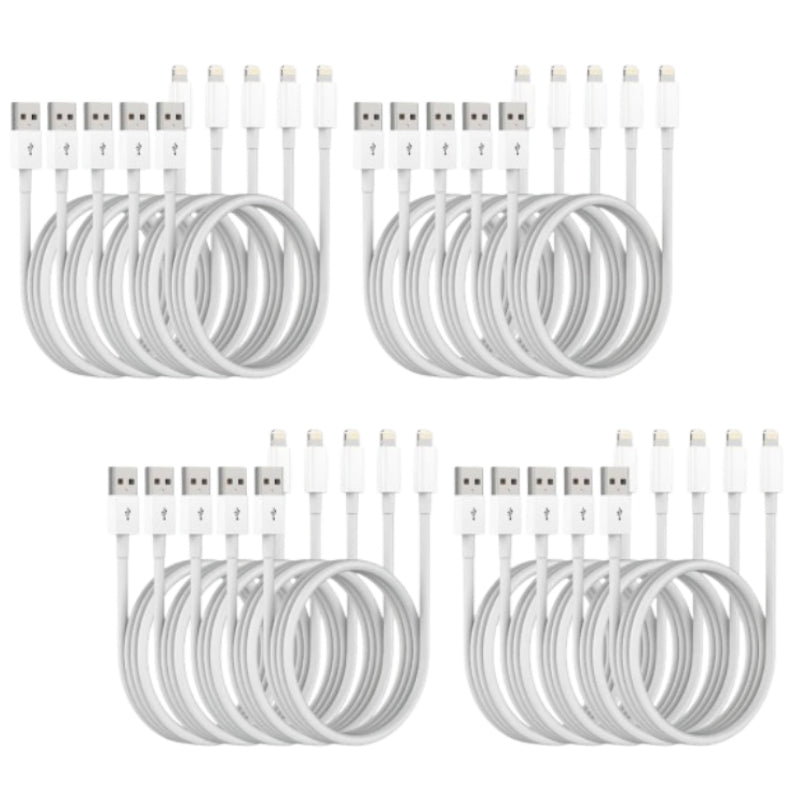 IOS CABLES WHITE 20CT (NO BOX)