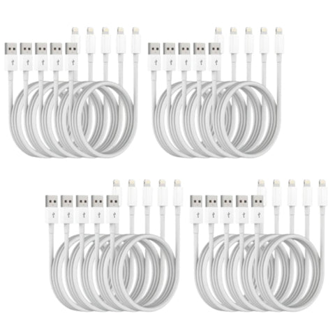 IOS CABLES WHITE 20CT (NO BOX)