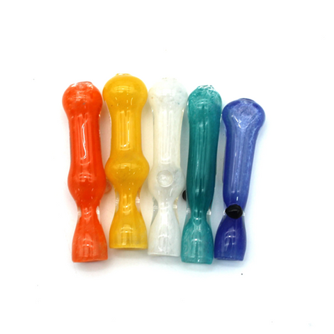 3" MIX COLOR/ROLL STOP CHILLUM | 1CT