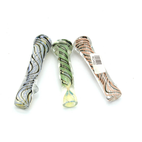 3" WIG WAG DESIGN FUMED CHILLUM | 1CT