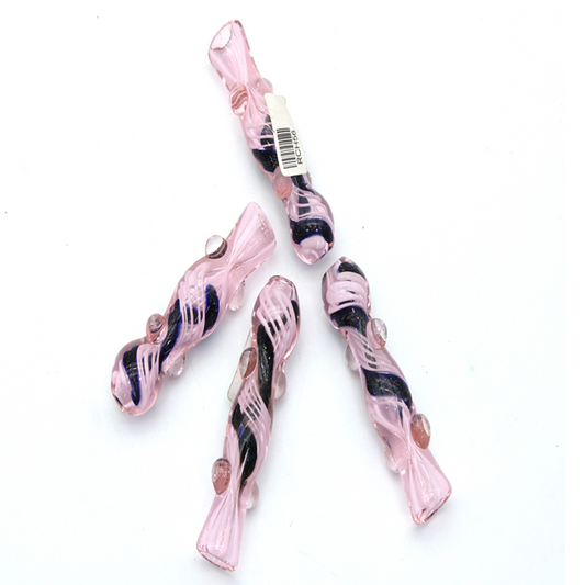 3" TWISTED DICHRO PINK/MARBLE CHILLUM | 1CT
