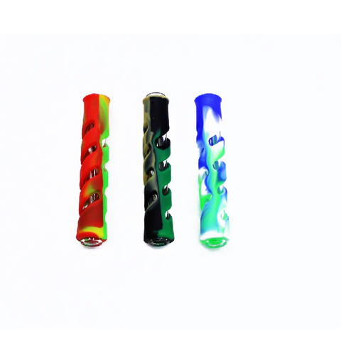 SILICON GLASS INSERT ASSORTED CHILLUM | 1CT