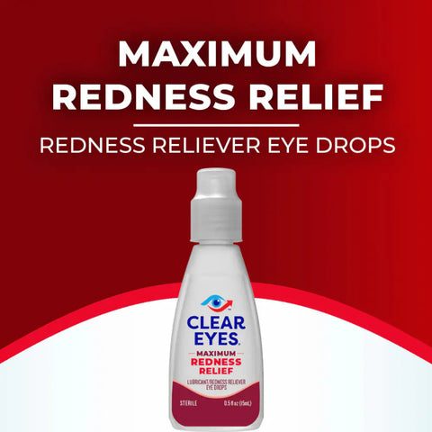 CLEAR EYES REDNESS RELIEF EYE DROPS 6 COUNT 0.5FL OZ