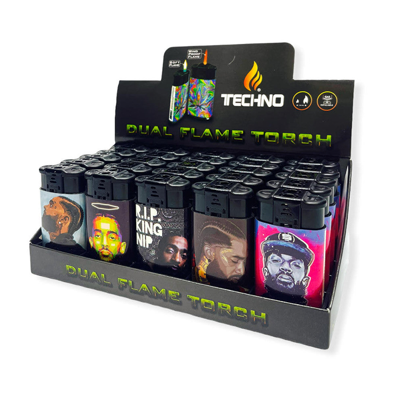 TECHNO TORCH MIX DESIGNS | DUAL FLAME | 25 COUNT