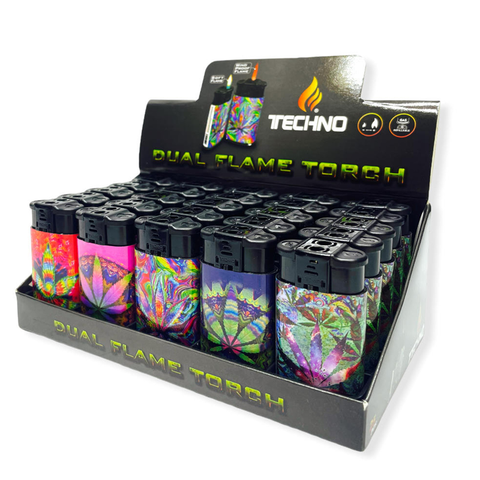 TECHNO TORCH MIX DESIGNS | DUAL FLAME | 25 COUNT
