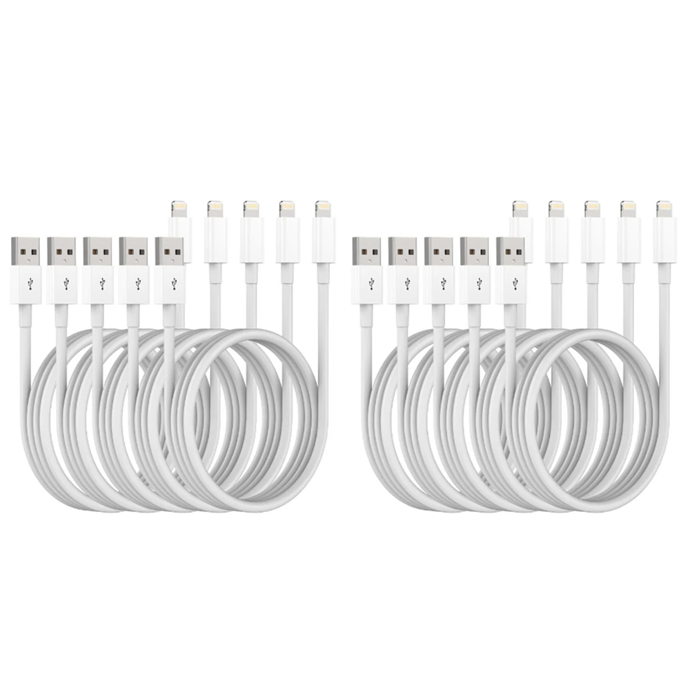 IOS CABLE 10 COUNT | WHITE - NO BOX