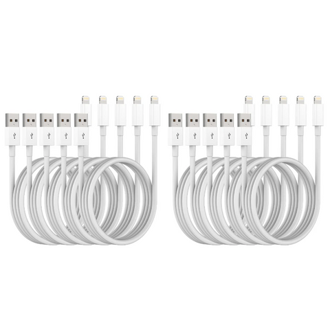 IOS CABLE 10 COUNT | WHITE - NO BOX