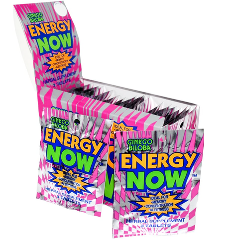 ENERGY NOW | GINKGO BILOBA | HERBAL SUPPLEMENT | 3 CT PER PACK | 24 PACKS PER BOX