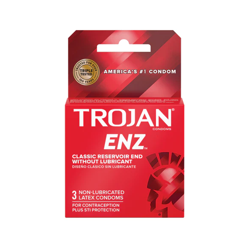 TROJAN | ENZ NON LUBRICATED | 3 CT PER PACK | 6 PACK SET