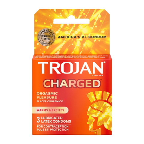 TROJAN | CHARGED | 3 CT PER PACK | 6 PACK SET