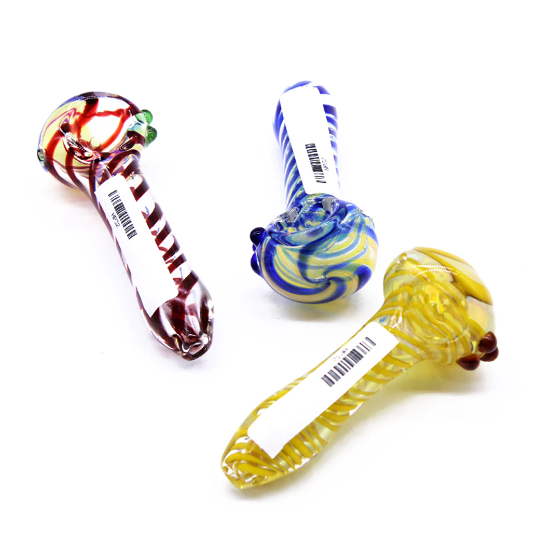 4" CLEAR SPIRAL HAND PIPE