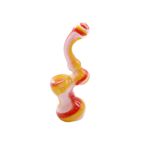 6" MULTICOLOR ART WORK BUBBLER HAND PIPE