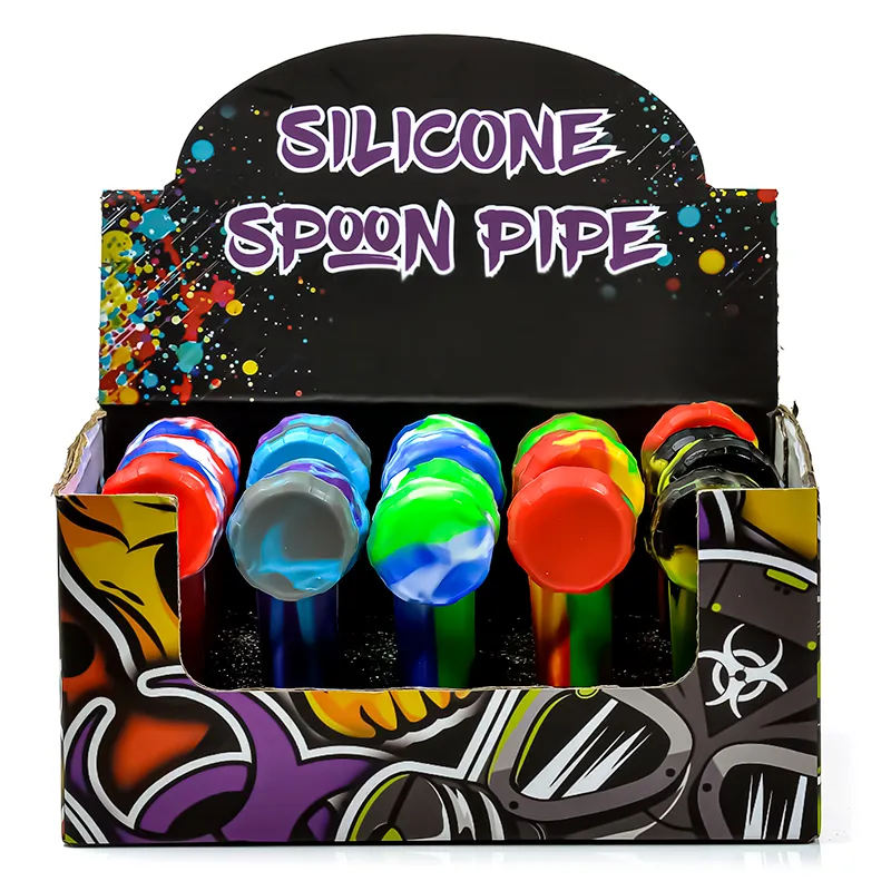 SILICONE SPOON PIPE | 20 CT BOX