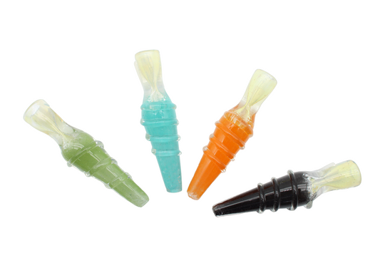 3" CHILLUM WITH 3 GLASS RINGS
