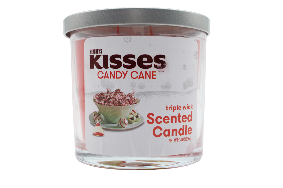 HERSHEY'S KISSES | CANDY CANE | 14 OZ CANDLE