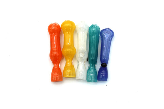 3" MIX COLOR/ROLL STOP CHILLUM | 1CT