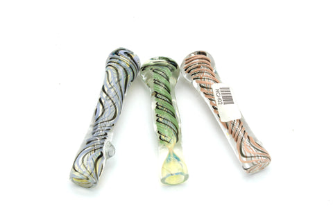 3" TWISTED MOUTH SPRIAL STRIP CHILLUM | 1CT