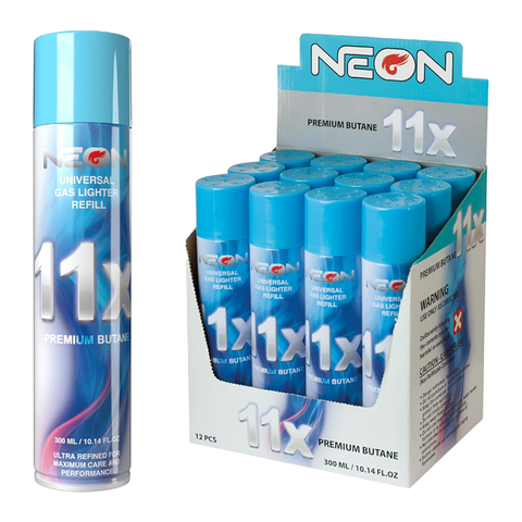 NEON 11X BUTANE LIGHTER REFILL GAS | 12CT