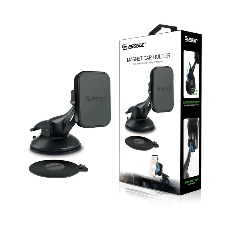 ESOULK MAGNET CAR HOLDER MOUNT 1 COUNT | BLACK
