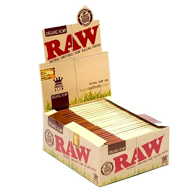 RAW ORGANIC HEMP PAPERS | KING SLIM - 50CT