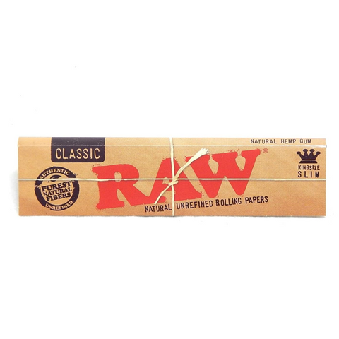 RAW CLASSIC KING SIZE SLIM ROLLING PAPERS | 50CT