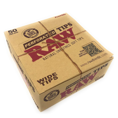 RAW PERFORATED WIDE TIPS | 50ct