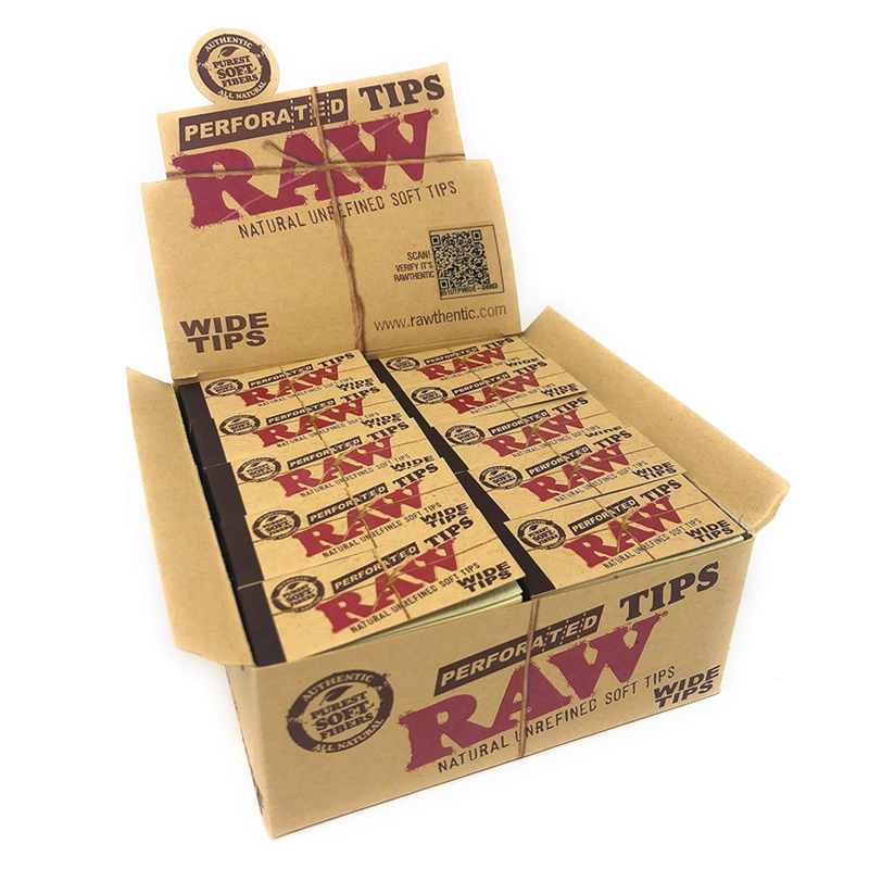 RAW PERFORATED WIDE TIPS | 50ct