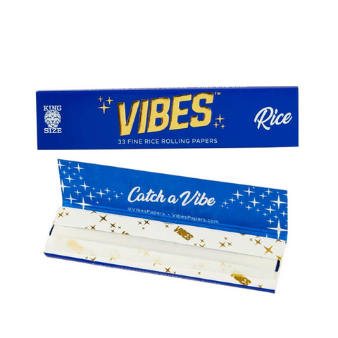 VIBES RICE KING SIZE PAPERS + TIPS | 24CT