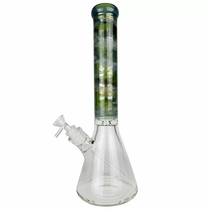 16" GLASS GALAXY FUMED NECK BEAKER WATER PIPE