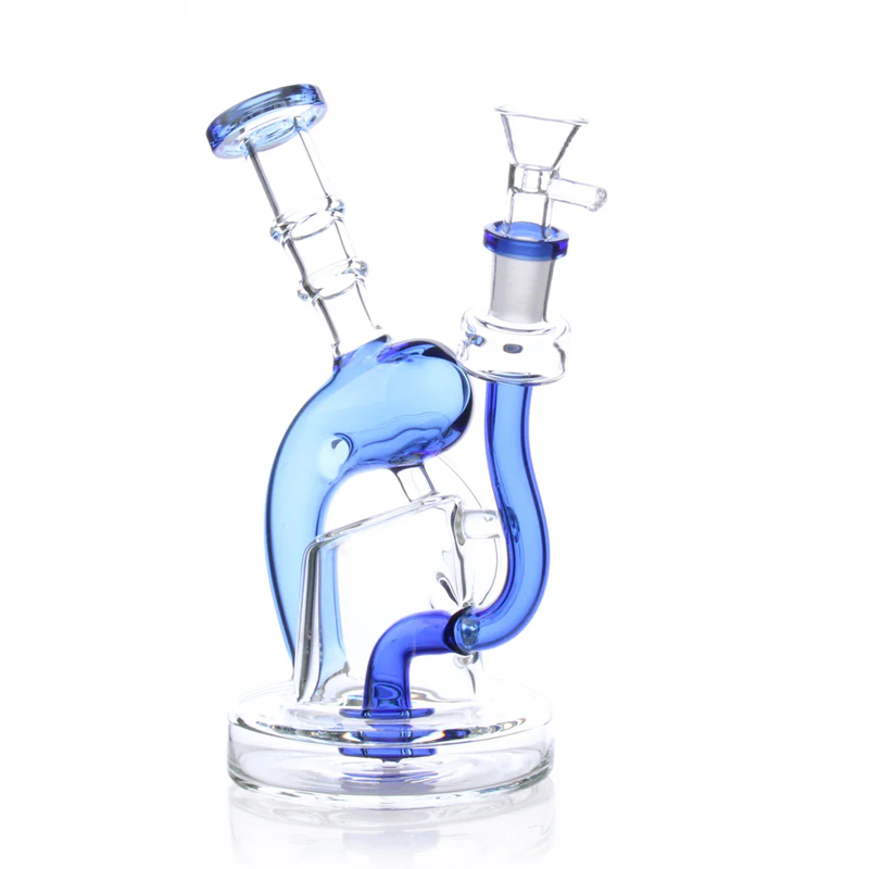 CHILL GLASS | BLUE | RECYCLER | WATER PIPE