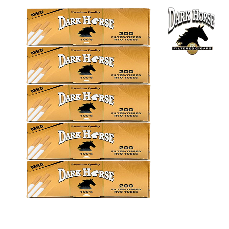 DARK HORSE CIGARETTE FILTER TUBES 100'S| 5 COUNT SLEEVE