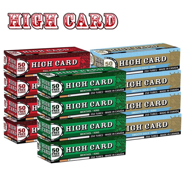 HIGH CARD CIGARETTE FILTER TUBES | KING SIZE | 4 CT SLEEVE