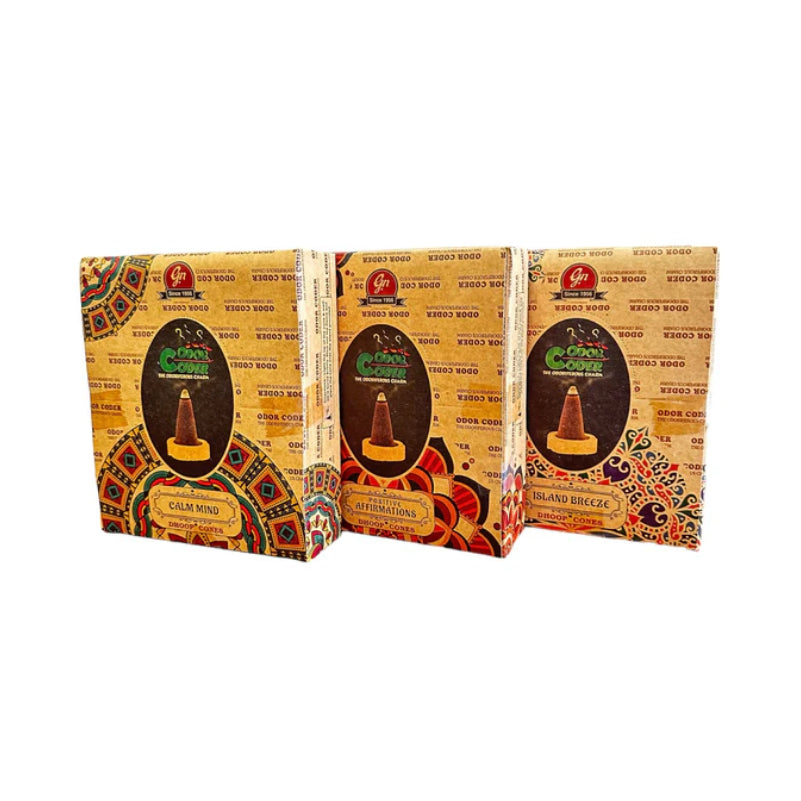 ODOR CODER INCENSE CONES 12 PACK PER BOX