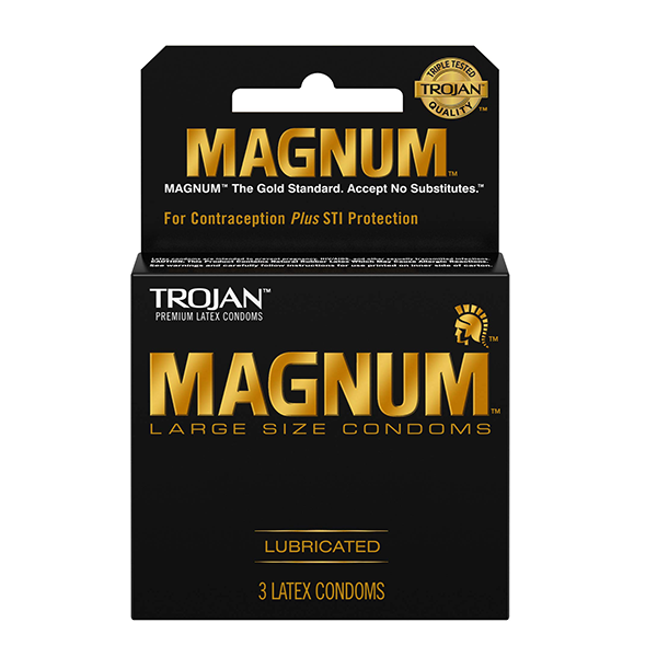 TROJAN | MAGNUM | LUBRICATED | 3 CT PER PACK | 6 PACK SET