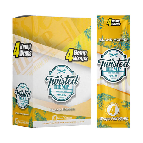 TWISTED HEMP | 15 POUCHES OF 4 WRAPS