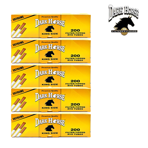 DARK HORSE CIGARETTE FILTER TUBES | KING SIZE | 5 COUNT SLEEVE