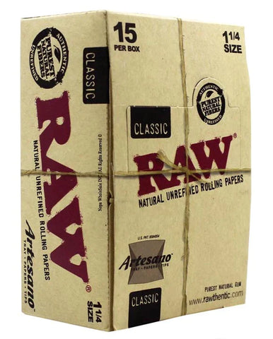 RAW CLASSIC PAPER (ARTESANO)  | 1 1/4 | 15CT