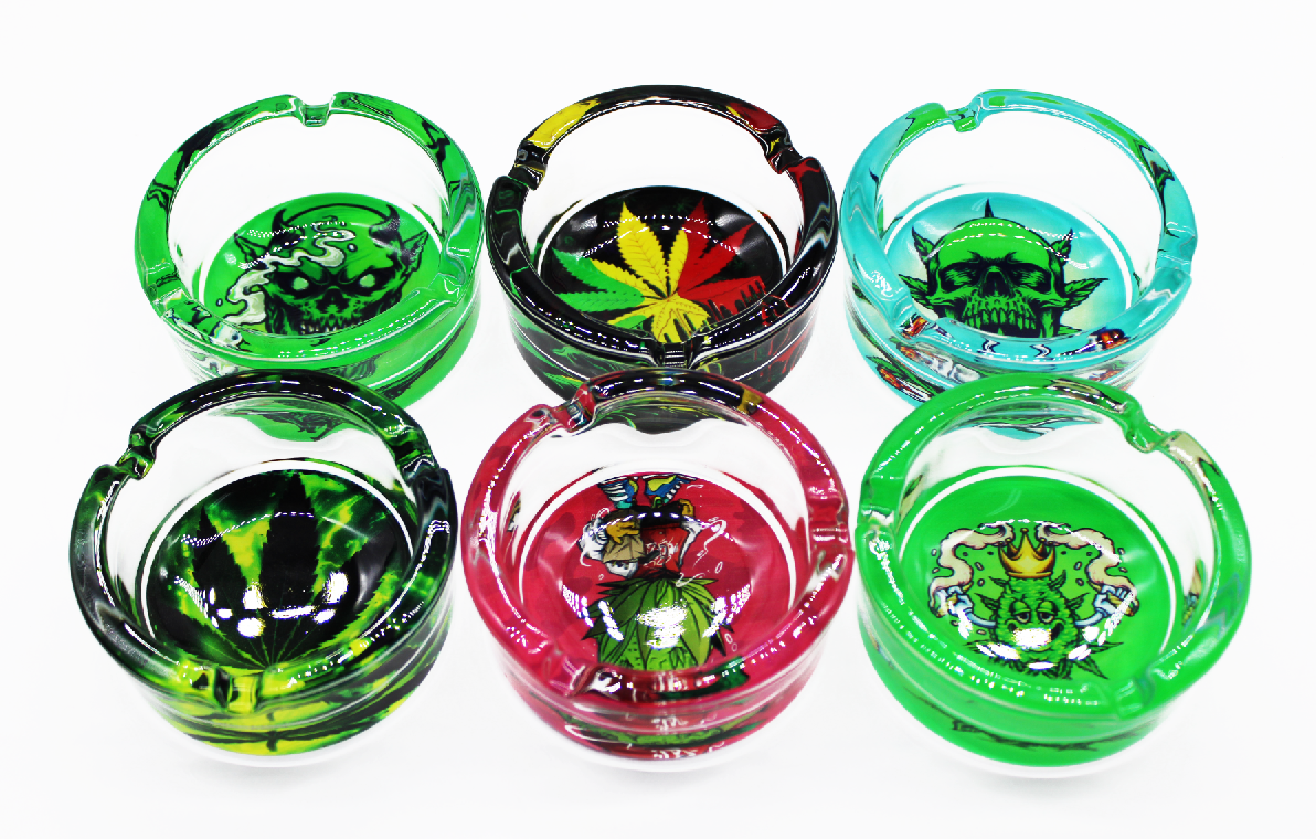 ASSORTED DESIGN ASHTRAY | 6CT