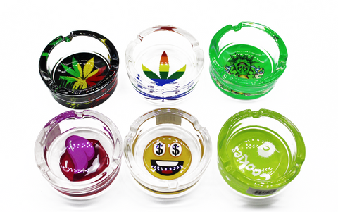 ASSORTED DESIGN ASHTRAY | 6CT